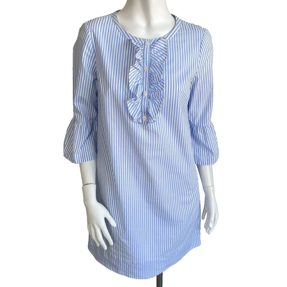 Draper James Women's 6 Cotton Shift Dress Coastal Preppy Resort Nautical Striped